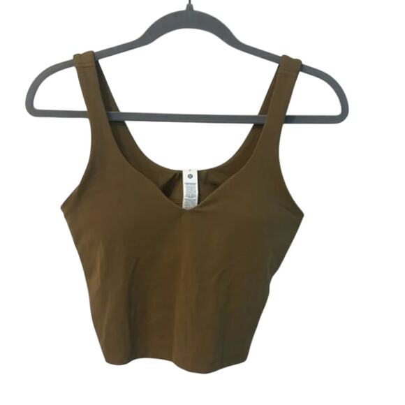 NWT $68 Lululemon Align Tank Top *Light Support, A/B Cup Allspice Size 6 - Picture 7 of 9
